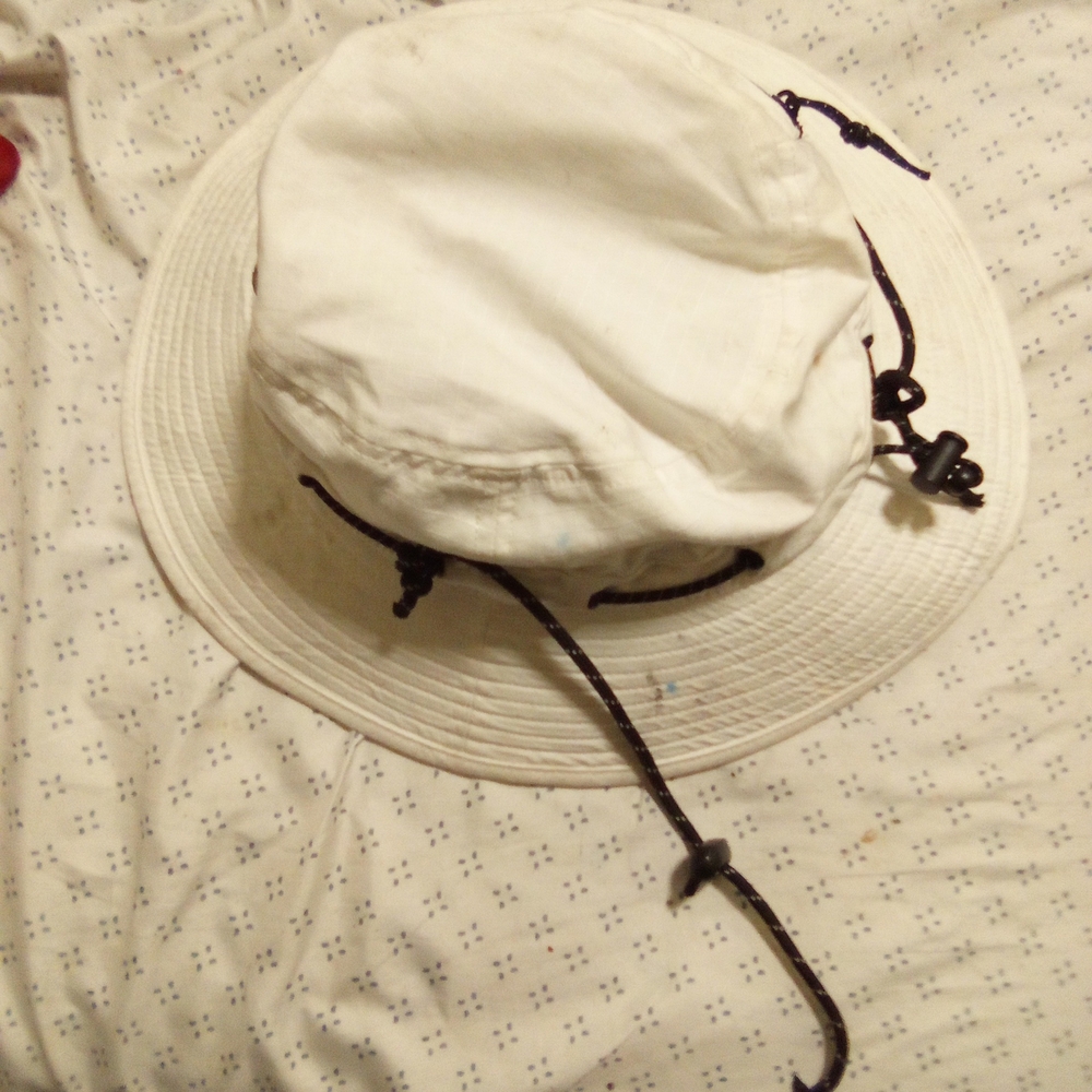 Adidas White and Gray Bucket Hat